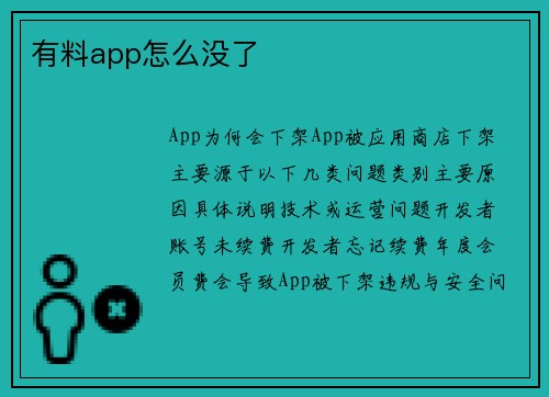 有料app怎么没了